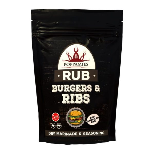 Poppamies BURGERS & RIBS RUB seasoning, 200 g.