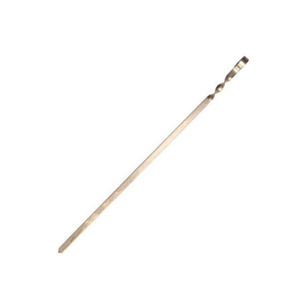 Wide stainless steel skewer, 80x 1.5cm.