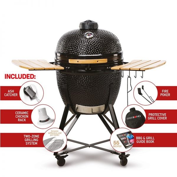 Kamado Bono Grande Ceramic Grill 23"