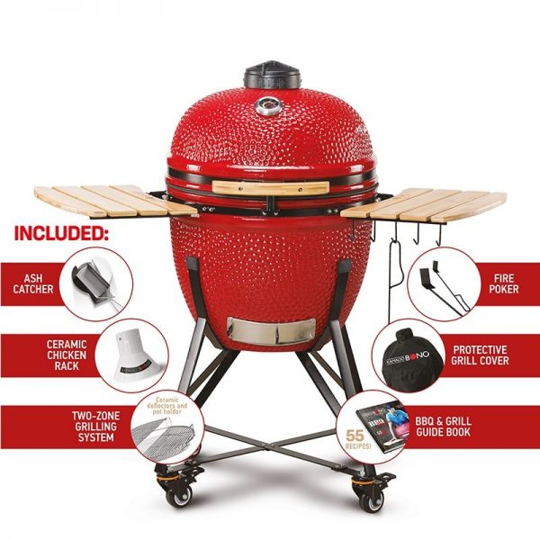 Kamado Bono Grande Ceramic Grill 23"