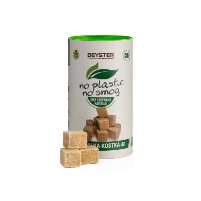 Ecological fire starters with wax, cubes, 40 pcs.