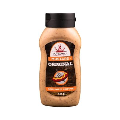 Poppamies Strong Original Mustard, 585g.
