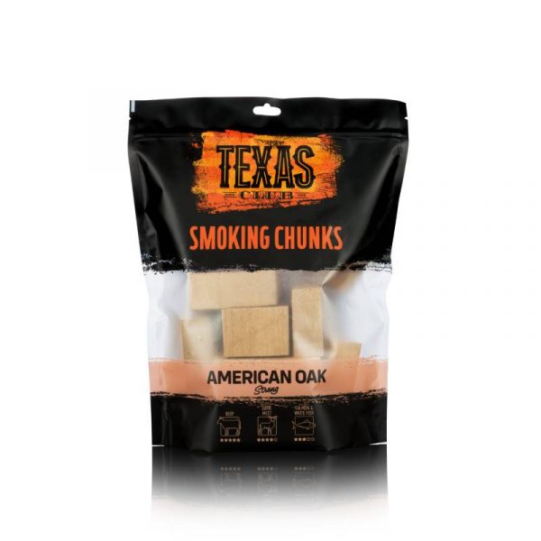 Texas Club American Oak smoking chunks, 1kg.