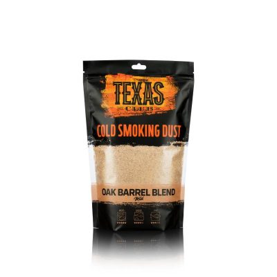 Texas Club Oak barrel blend cold smoking dust, 500g.