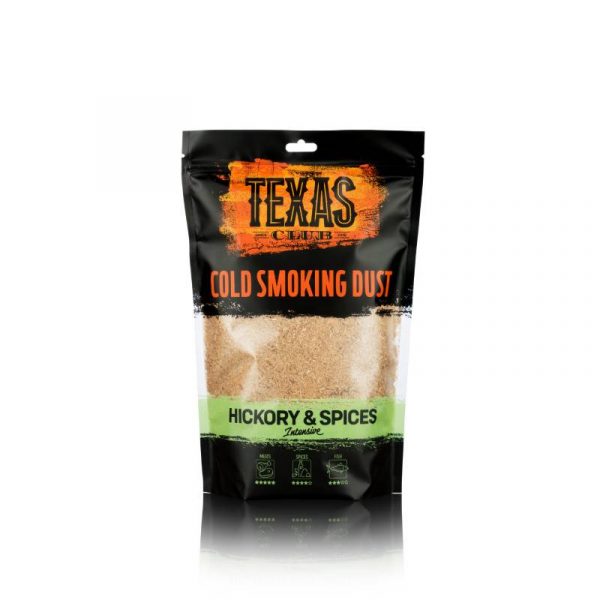 Texas Club Hickory & Spices cold smoking dust, 500g.
