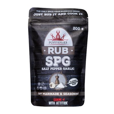 Poppamies Spice mix "SPG RUB", 200 g.