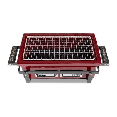 HIBACHI EVO Table Grill, Rectangular, Royal Red